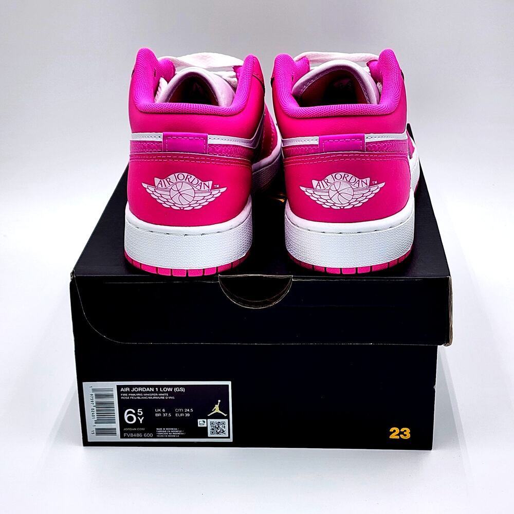 NIKE Air Jordan 1 Low USA (GS) Kids' 6.5Y Retro - Picture 6 of 13